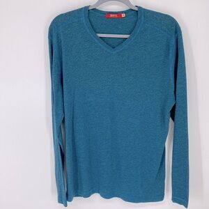 Agave Denim Long Sleeve V-Neck Tee Shirt Men’s Medium